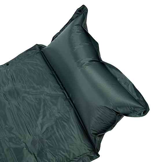 Lugi Матрац у намет надувний 175х60х2 см матрац похідний туристичний з підголівником Зелений SJ Коломыя