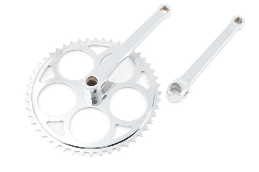 Зірка велосипедна (передня) 48T (+2 шатуни L-17 см, під коло, хром) (УКРАЇНА) Мукачево - фото 1