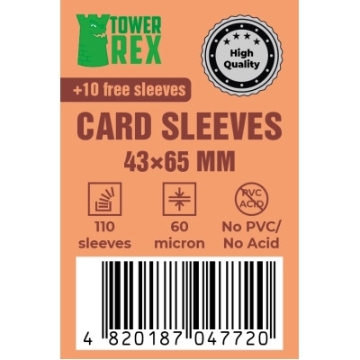 Протектор для карт Tower Rex 43 х 65 мм, 60 мкм, Mini Chimera, 110 шт.(STANDART) (6244) Винница - изображение 1
