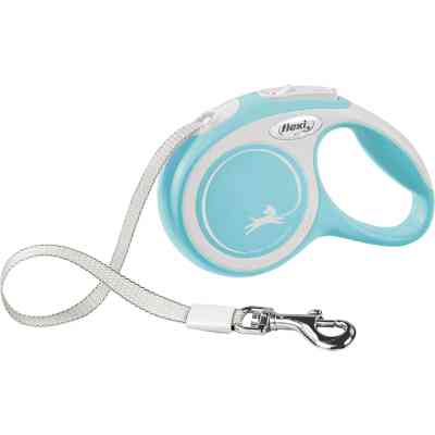 Повідець для собак Flexi New Comfort XS стрічка 3 м (блакитний) (4000498043417) Вінниця