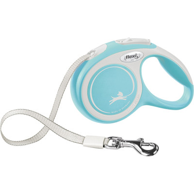 Повідець для собак Flexi New Comfort XS стрічка 3 м (блакитний) (4000498043417) Вінниця - фото 1