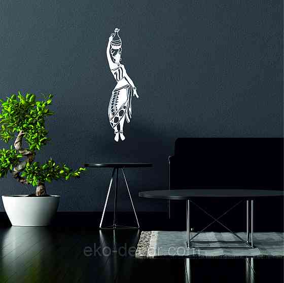 Декоративное настенное Панно «Девушка с кувшином» Декор на стену 90*25 см, Белый Киев