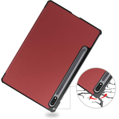 Чехол для планшета BeCover Smart Case Samsung Galaxy Tab S10 FE (SM-X520/SM-X526) 10.9" Red Wine (713281) Винница - изображение 3