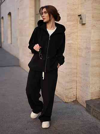 Жіночий теплий повсякденний костюм двійка з турецького двостороннього флісу Одеса