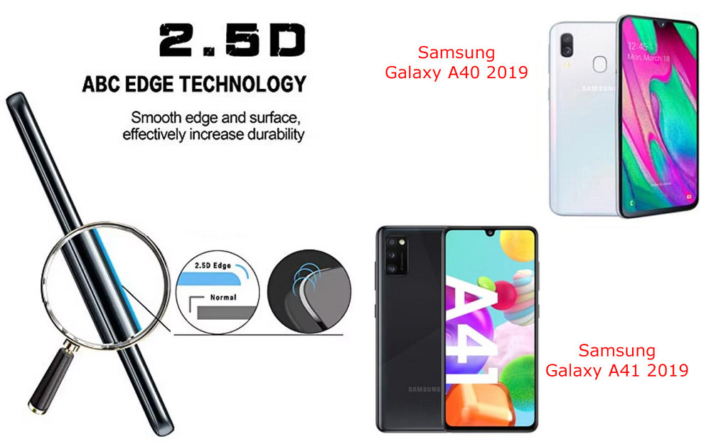 Захисне скло ArmorGlass для Samsung Galaxy A40 2019, Galaxy A41 2019 – стійке до подряпин та ударів Київ - фото 2
