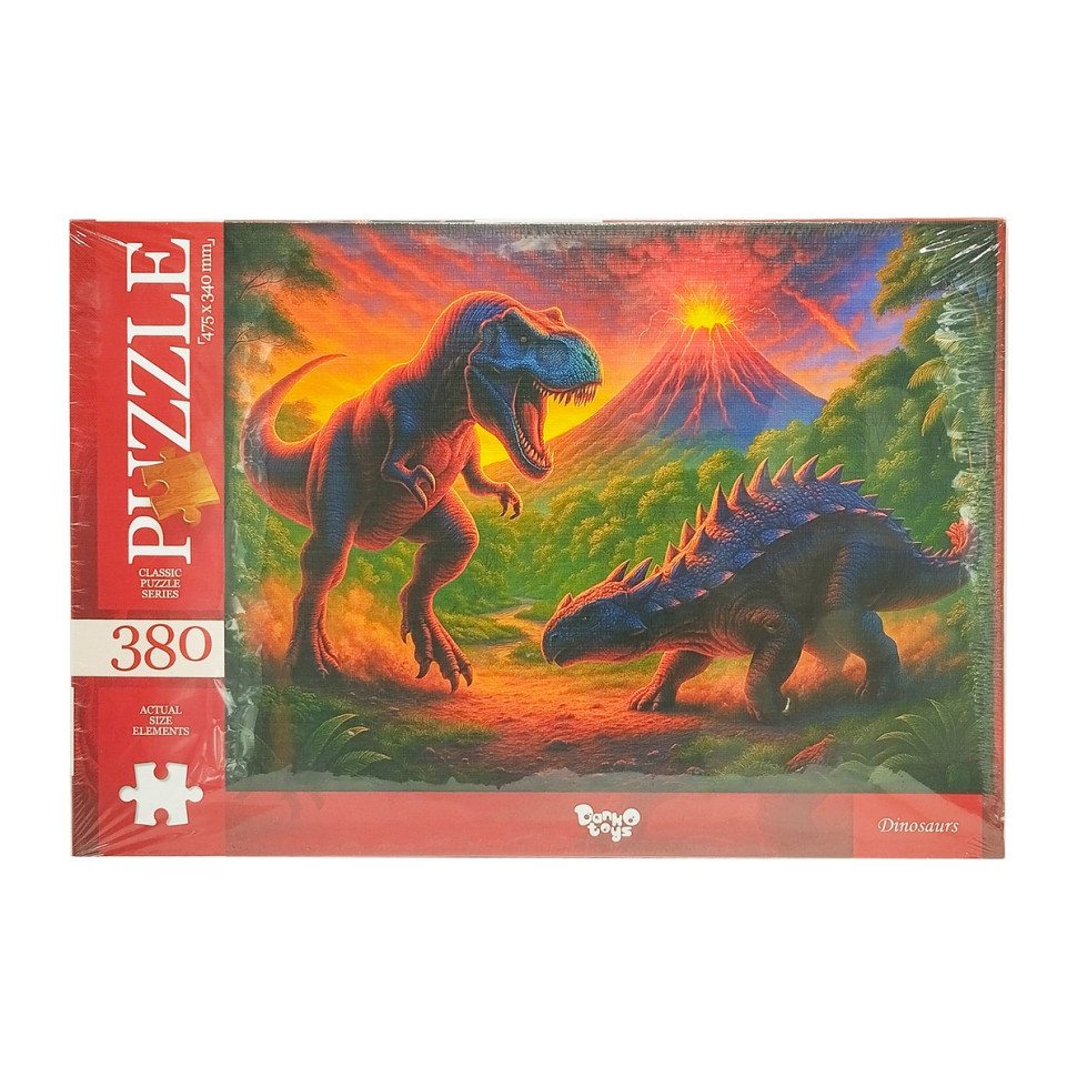 Класичні пазли "Dinosaurs" C380-07-08, 380 елементів Вінниця - фото 1