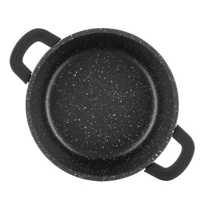 Каструля Ardesto Gemini Anzio, 1.8л, алюміній, чорний (AR2418GE) Вінниця - фото 11