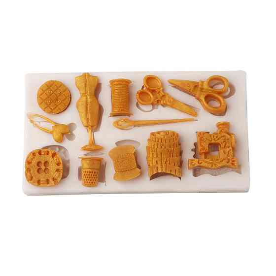 Молд силіконовий Швейні інструменти 104 на 57 мм сірий Київ