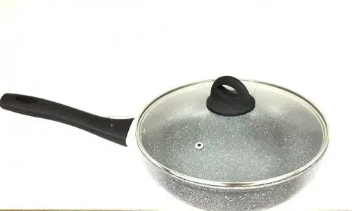 Сковорода Benson BN-494 24см, h-6,3см, глубокая мраморная антипригарная покрытие Коломыя