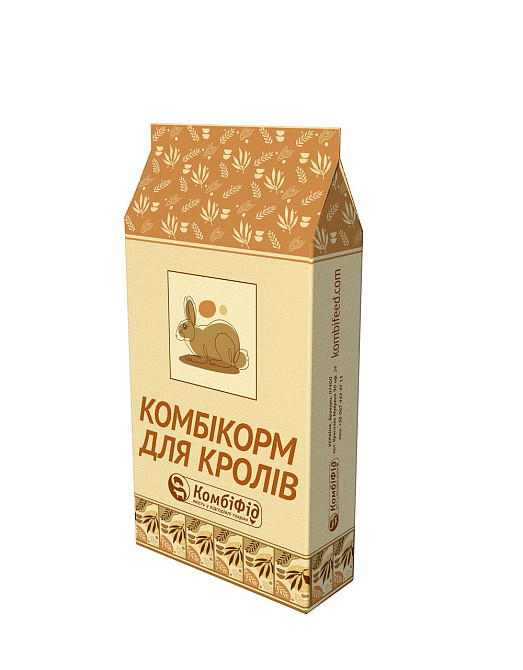 Готовий комбікорм Комбі ребіт 100% для лактуючих кролиць 25 кг, КомбіФід Вінниця - фото 1