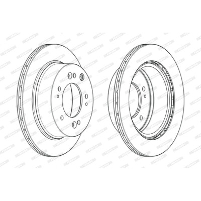 Гальмівний диск FERODO DDF2285C Вінниця - фото 1