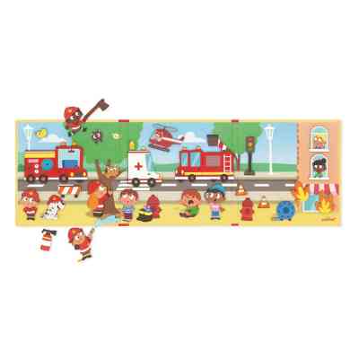 Розвиваюча іграшка Janod Магнітні історії Пожежники 30 елементів (J05453) Вінниця