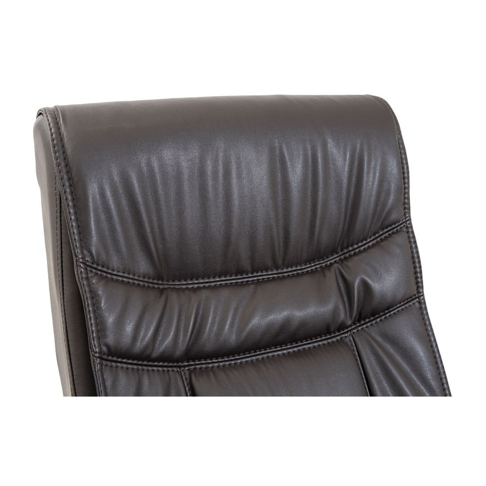 Офісне крісло керівника Burgas Roсky Хром M2 Anyfix Темно-коричневий Київ - фото 6