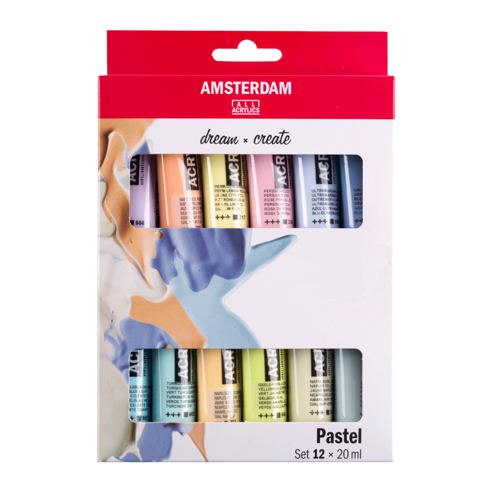 Набор акриловых красок AMSTERDAM PASTELS 12х20мл Royal Talens Киев - изображение 1