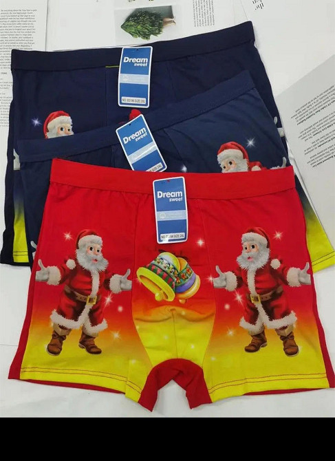 Чоловічі труси боксерки з новорічним дізайном 2XL Харків - фото 2