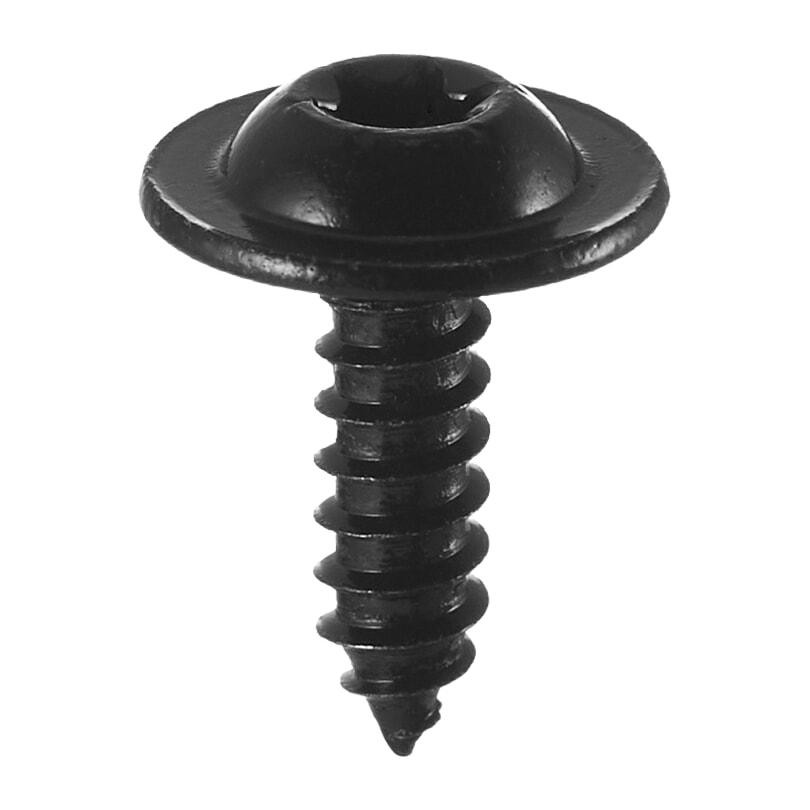 Саморізи, під зіркове викрутка, TORX C прес-шайбой, Чорний, Метал, Розміри (мм): T-13.9 F-4.7 H-19.2 Київ - фото 1