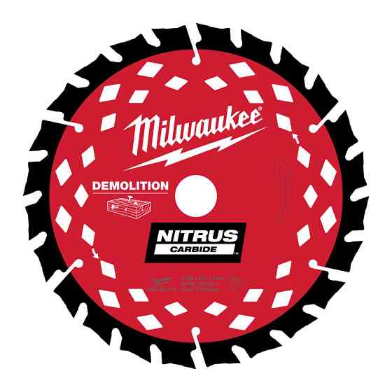 Диск пильний по дереву з цвяхами Nitrus MILWAUKEE, діаметр 165х20х1, 6мм, 24 зуб. Одеса