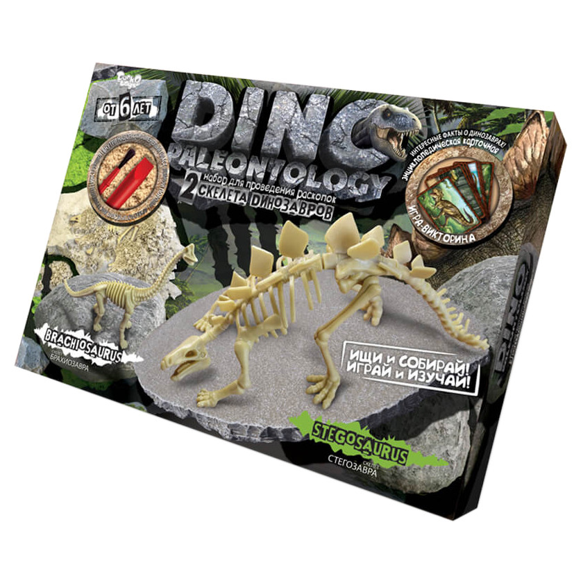 Игровой набор для проведения раскопок DP-01 DINO PALEONTOLOGY в коробке Стегозавр Винница - изображение 1
