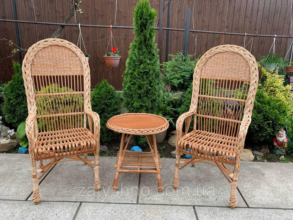 Кухонная плетеная мебель из лозы со стульями Киев - изображение 8