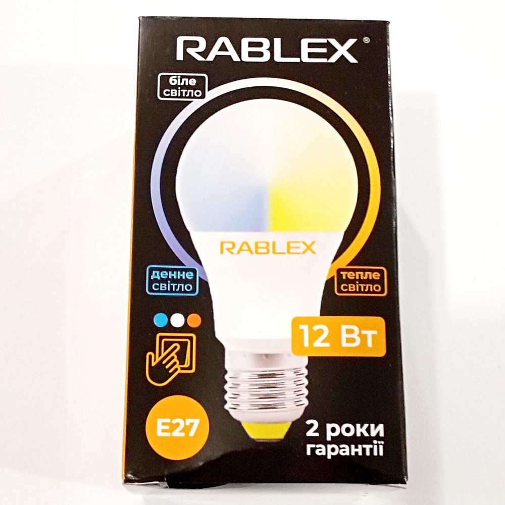 Світлодіодна LED лампочка Rablex RB506 з рег. кольору світіння/ E27 / 12Вт/ 3000K-6200K Дніпро - фото 5
