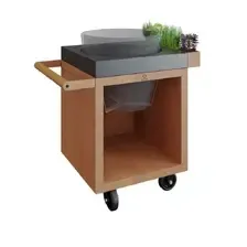 Гриль Ofyr Drewniany Stół Kamado Table Corten 65 Pro Beton Bge Київ - фото 1