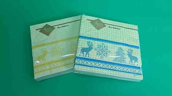 Паперова Серветка новорічна ЗЗхЗЗ 20шт Новорічний рушничок (1 пач.) Харків