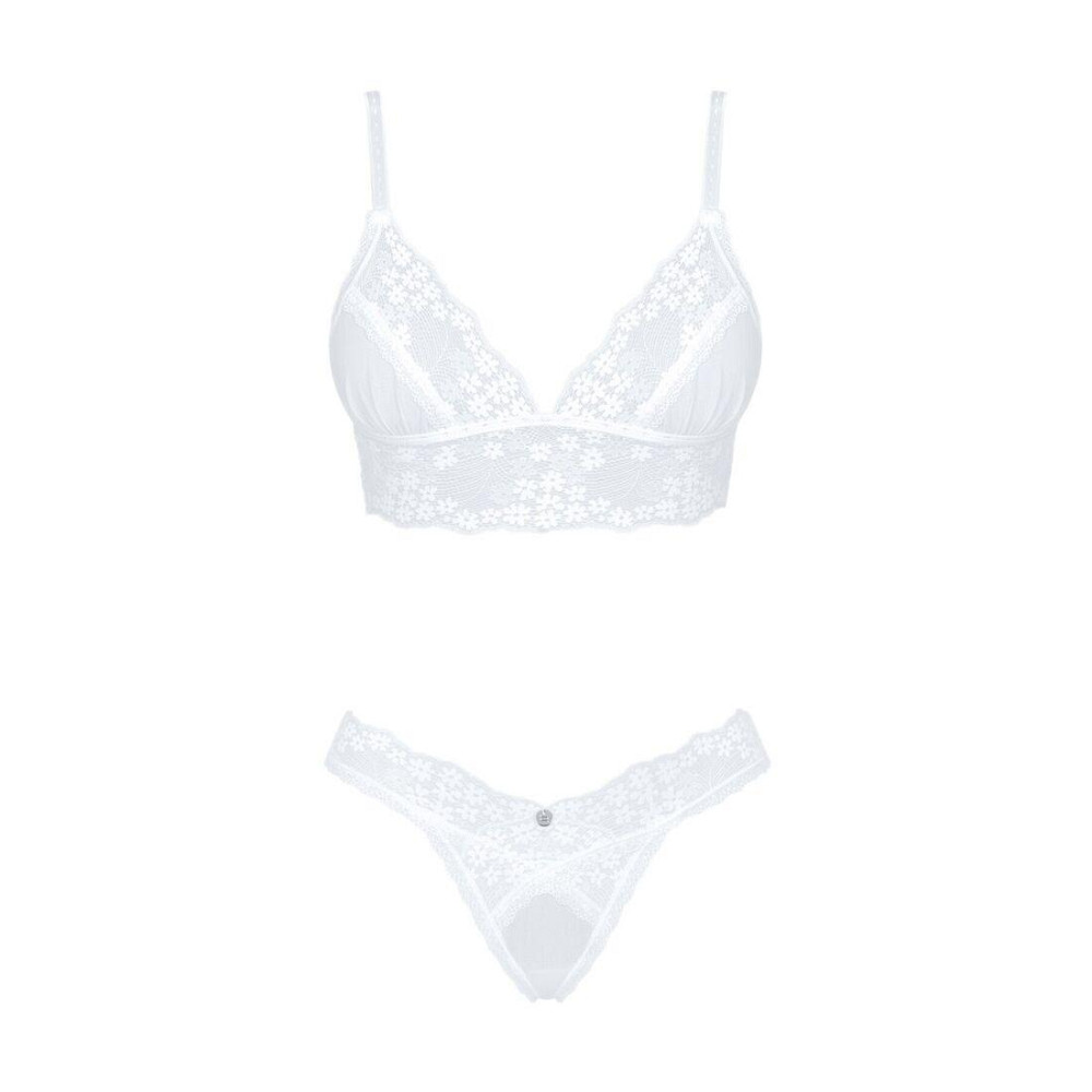 Еротичний комплект Obsessive Heavenlly 2-pcs set M/L, бюстгальтер і танга Sex Aura Київ - фото 3
