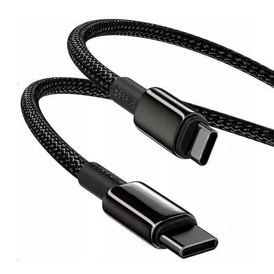 Кабель Baseus Tungsten Gold Fast Charging Data Cable Type-C to Type-C 100W 2m Black Київ