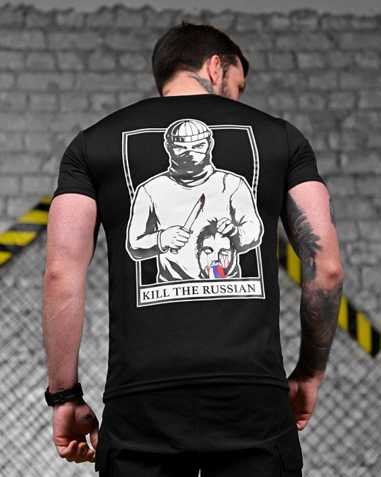 Тактическая потоотводящая футболка KILL  black   ДЛ7244 Одесса - изображение 4