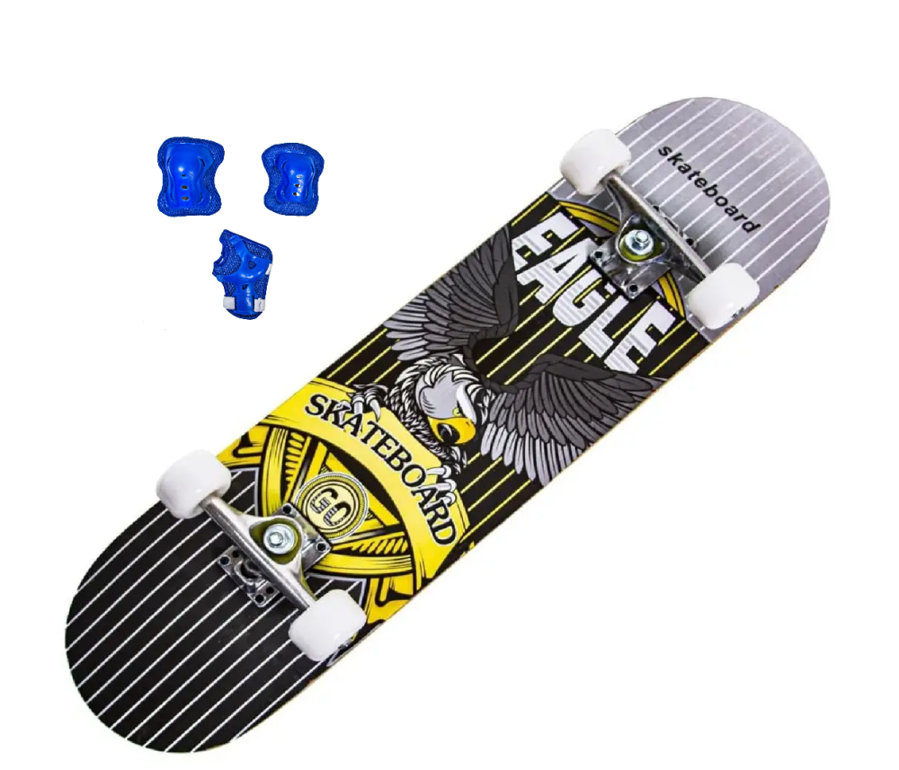 Скейт "EAGLE" с защитой в комплекте. Нагрузка до 85 кг Одесса - изображение 1