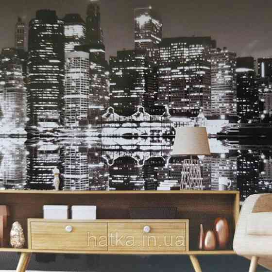 Шпалери вінілові на флізелін чорно білі Київ