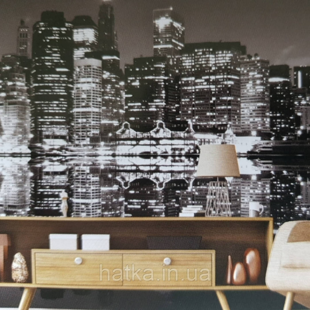 Шпалери вінілові на флізелін чорно білі Київ - фото 5