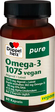 Doppelherz Omega-3 1075 vegan Kapseln 80 St Омега-3 Киев