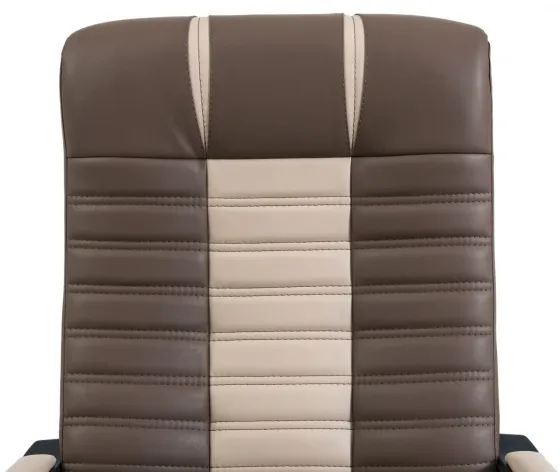 Офісне Крісло Керівника Richman Atlant Kansas Brown-Latte Підлокітник Річ Пластік М3 MultiBlock Бежево-Коричневий Київ