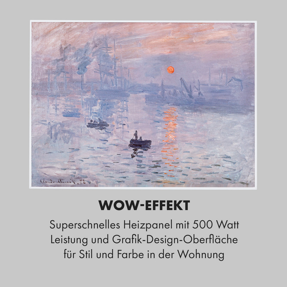 Умный инфракрасный обогреватель Wonderwall Air Art 80x60 см, 500 Вт, настенный, восход, 80 x 60 см / Дизайн: Ровно - изображение 5