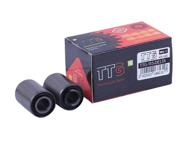 Сайлентблок маятника на мопед Дельта/Альфа, L-35 мм, диаметр 10/23 мм, к-т: 2 шт. Мукачево - изображение 1