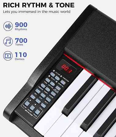 Цифрове піаніно Fesley FEP300 (педаль, пюпітр, навушники, адаптер) Харків