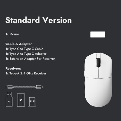 Мишка Lemokey G1 USB-A/USB-C/Wireless 8K White (G1-A2) Вінниця - фото 7