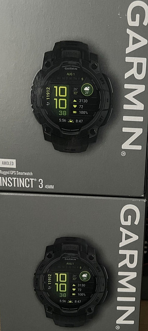 Смарт -Часы Garmin instinct 3 45mm. AMOLED Black with Black Band 010-02936-00 Киев - изображение 6