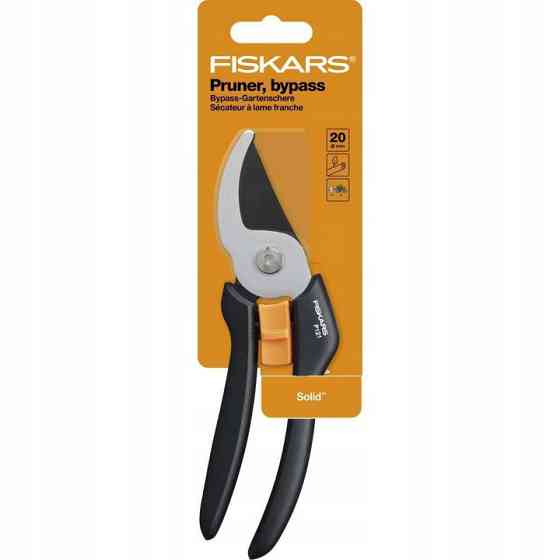 Площинний Секатор 25.5 см Fiskars Solid "P121" (1057160) Високовуглецева сталь Нововолинськ