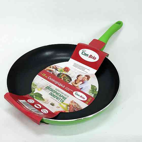 Алюмінієві каструлі з антипригарним покриттям Con Brio СВ-2814 28 см, Алюмінієва каструля-сковорода MG-43 Івано-Франківськ