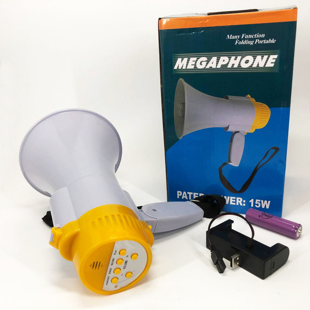 Хороший мегафон MEGAPHONE HW 8C, Мегафон для заходів на свіжому повітрі, Рупор для свята CZ-29 Львів - фото 4