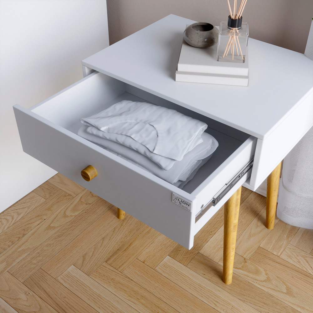 Тумба приліжкова LION Хьюге-4 Німфея Альба (LION-041001) Львів - фото 4