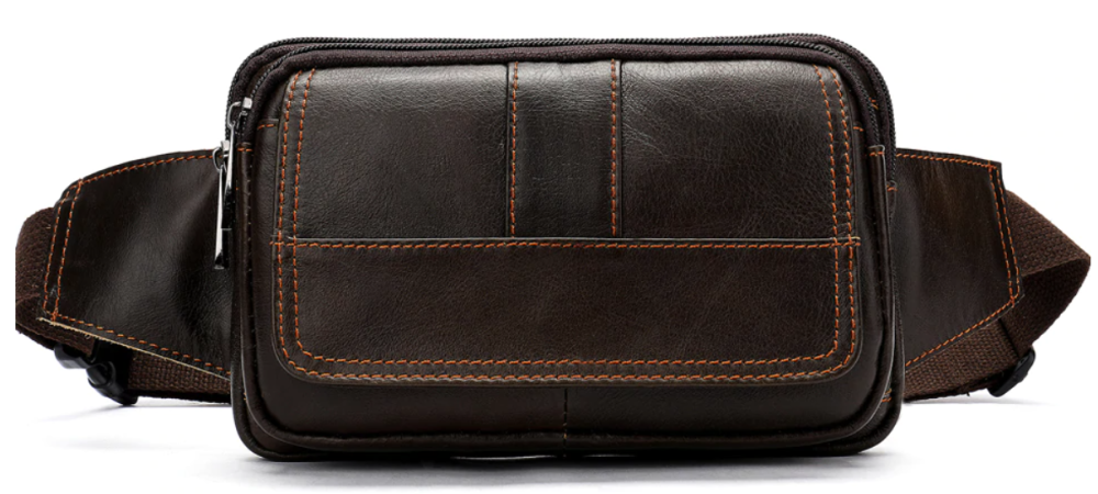 Сумка на пояс Vintage 14726 Коричневая Киев - изображение 7