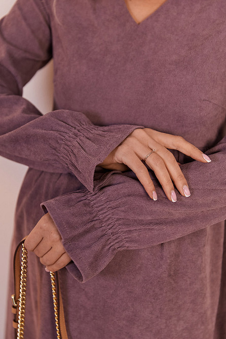 Платье из микровельвета для беременных и кормящих Lille L (46) Lullababe LB05LL171 фрезовый Кривой Рог - изображение 4