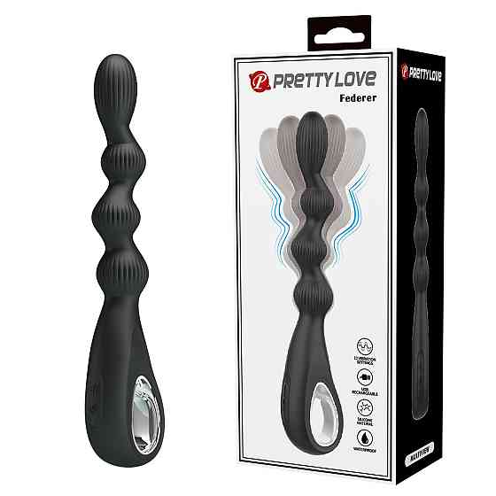 Анальная цепочка Pretty Love - FEDERER 12 vibration functions, BI-300081 Sex Aura Киев