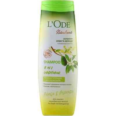 Шампунь L'Ode Реконструкция и увлажнение Для ломких и поврежденных волос 400 мл (4823107600739) Винница