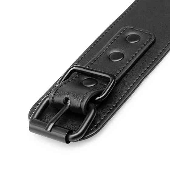Наручники Bedroom Fantasies: Faux Leather Handcuffs One Size, чорні Sex Aura Київ