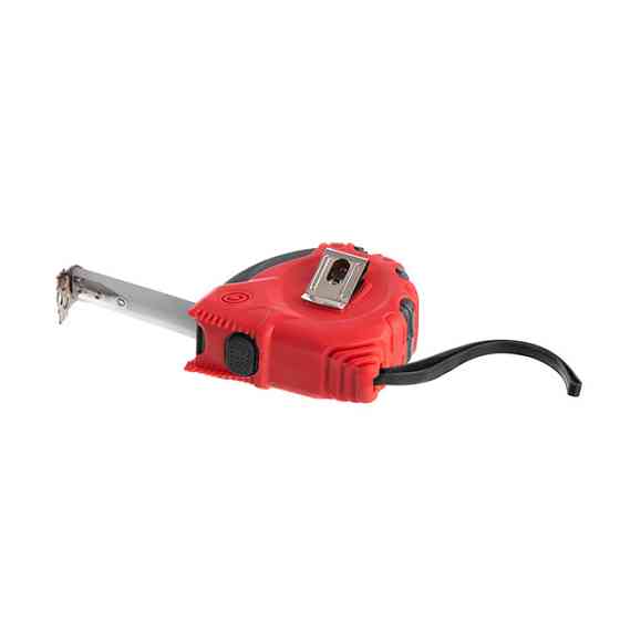 Рулетка з металевим полотном, з фіксатором, 5 м, 19 мм, "Супер Магніт" INTERTOOL MT-0305 Київ