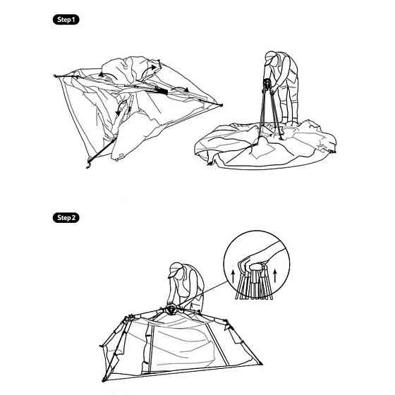 Тент для кемпінгу Naturehike CNK2450WS021, бежевий Київ